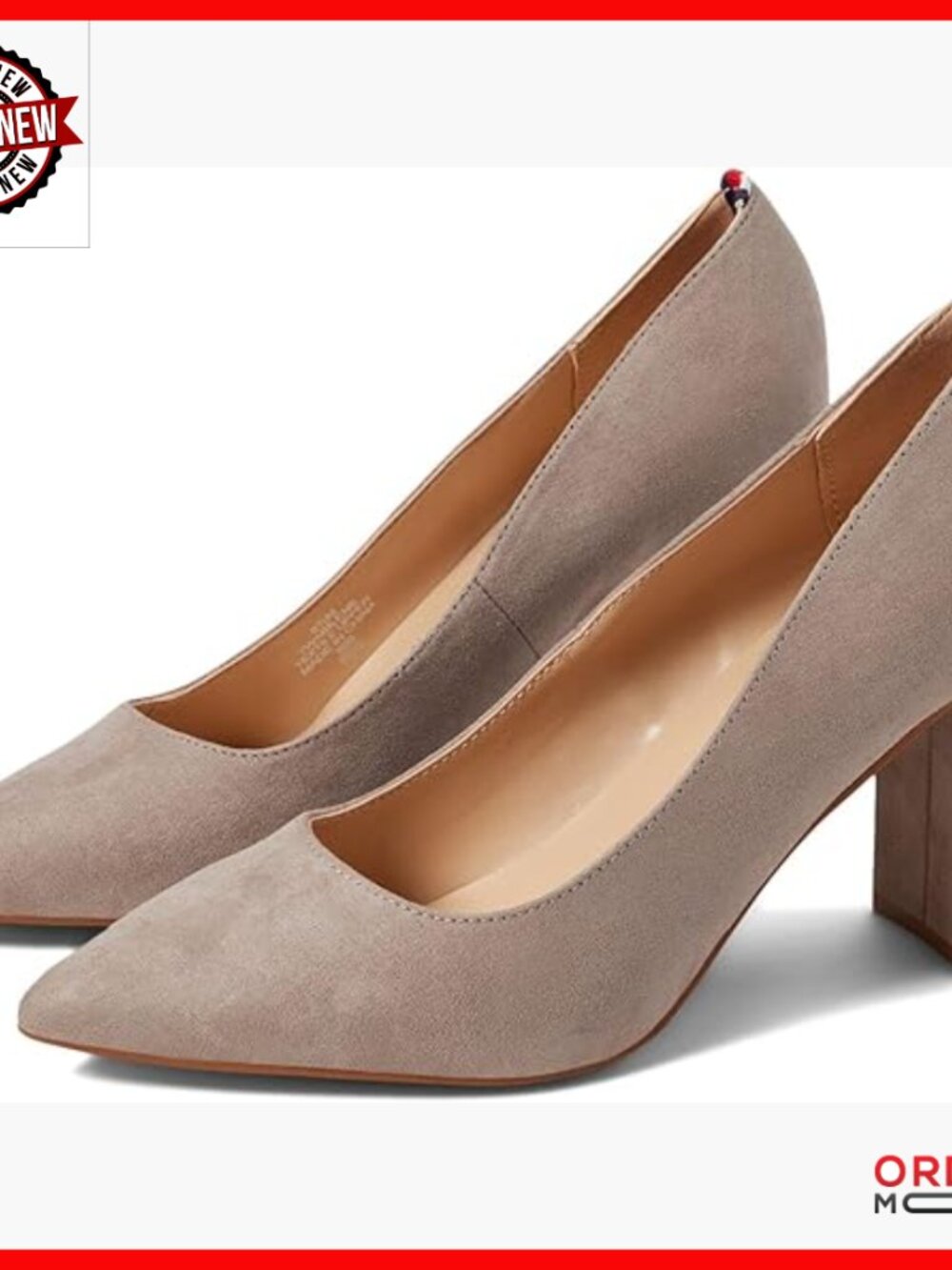 Pointed Toe Block Heel Pumps, Slip On Casual Dress Shoes